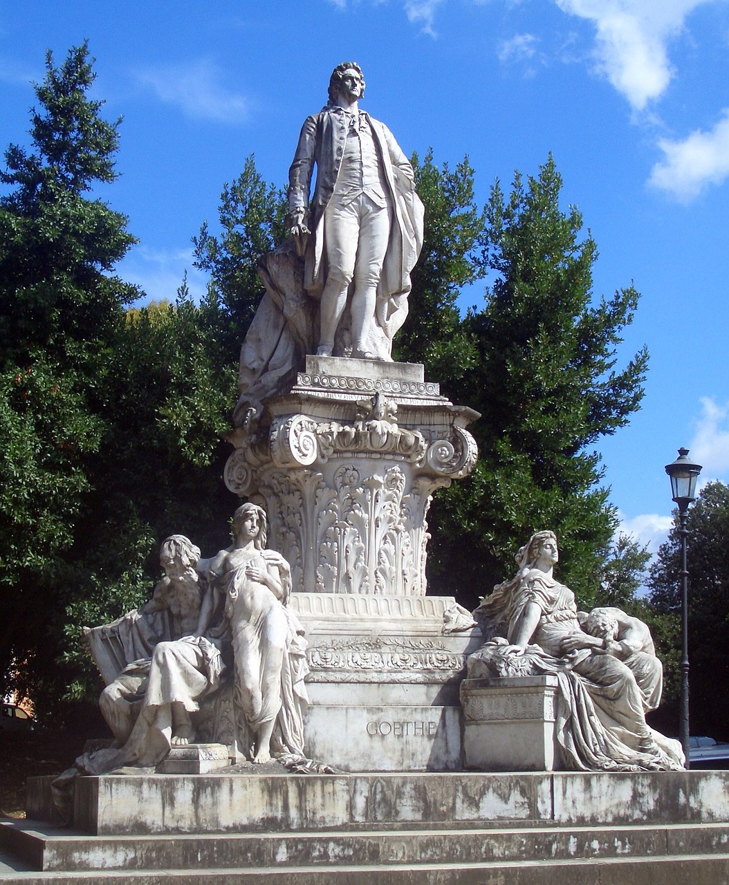 Roma, Vila Borghese, Goethe, Statula, Menas, Paminklas, Meno Kūriniai, Mąstytojas, Poetas, Skulptūra