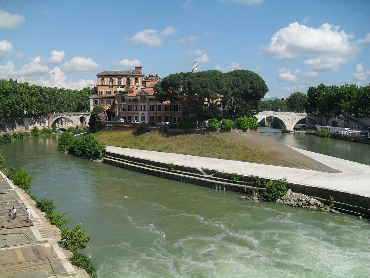 Roma, Italy, Fatebenefratelli, Ligoninė, Sala, Tiber, Architektūra, Istorija, Istorinis Paminklas, Upė