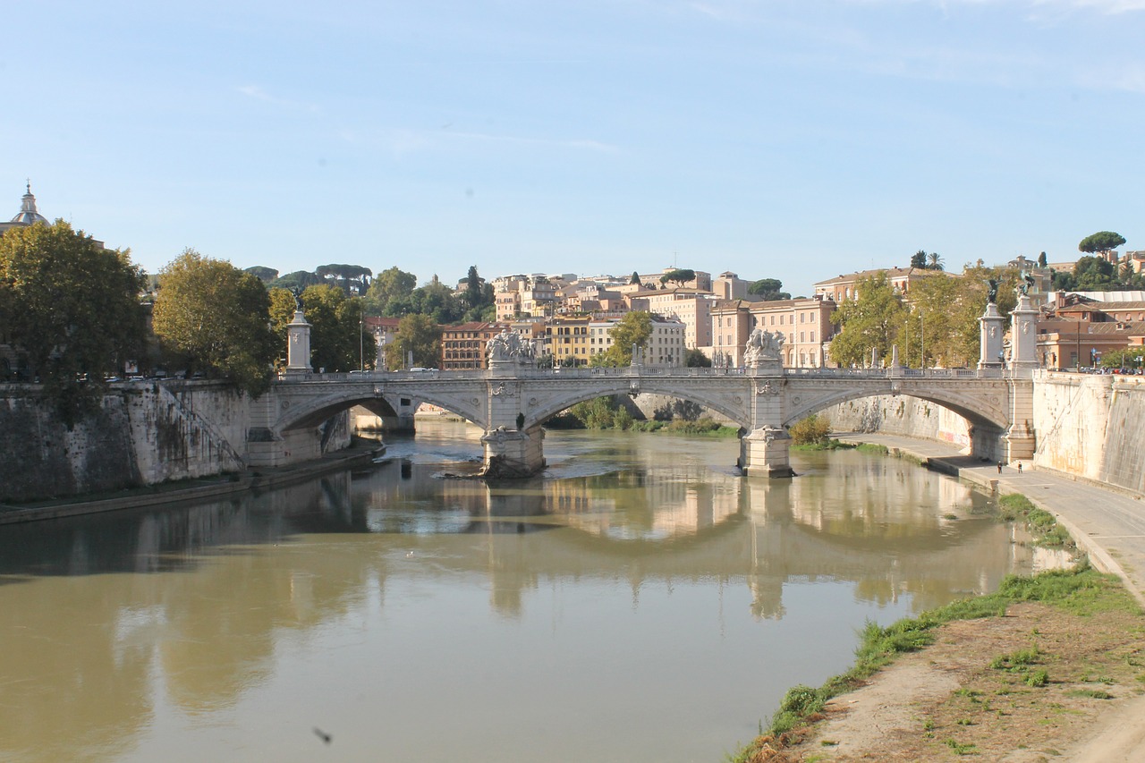 Roma, Tiltas, Upė, Tiber, Nemokamos Nuotraukos,  Nemokama Licenzija