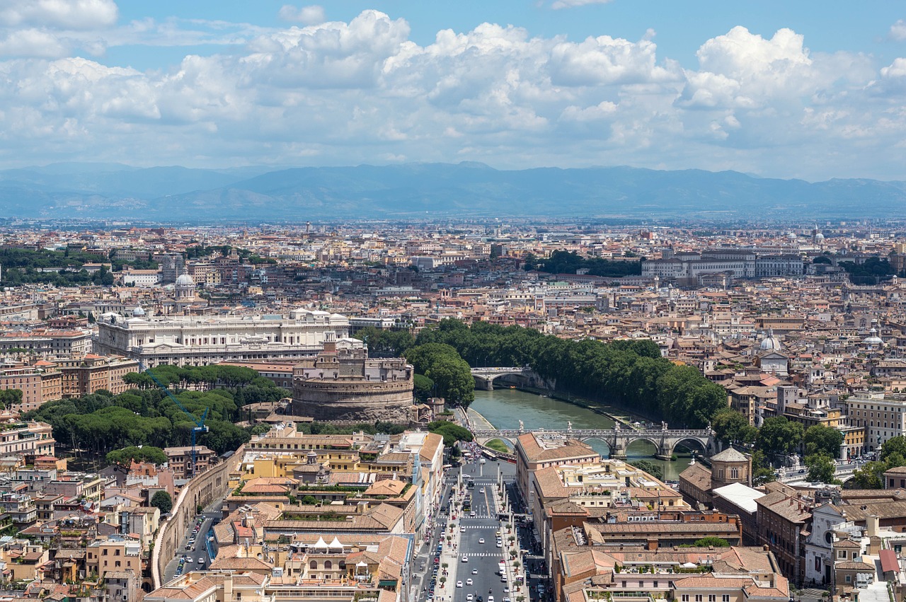 Roma, Vatikanas, Vaizdas, Italy, Perspektyva, Požiūris, Senovė, Romėnų, Nemokamos Nuotraukos,  Nemokama Licenzija