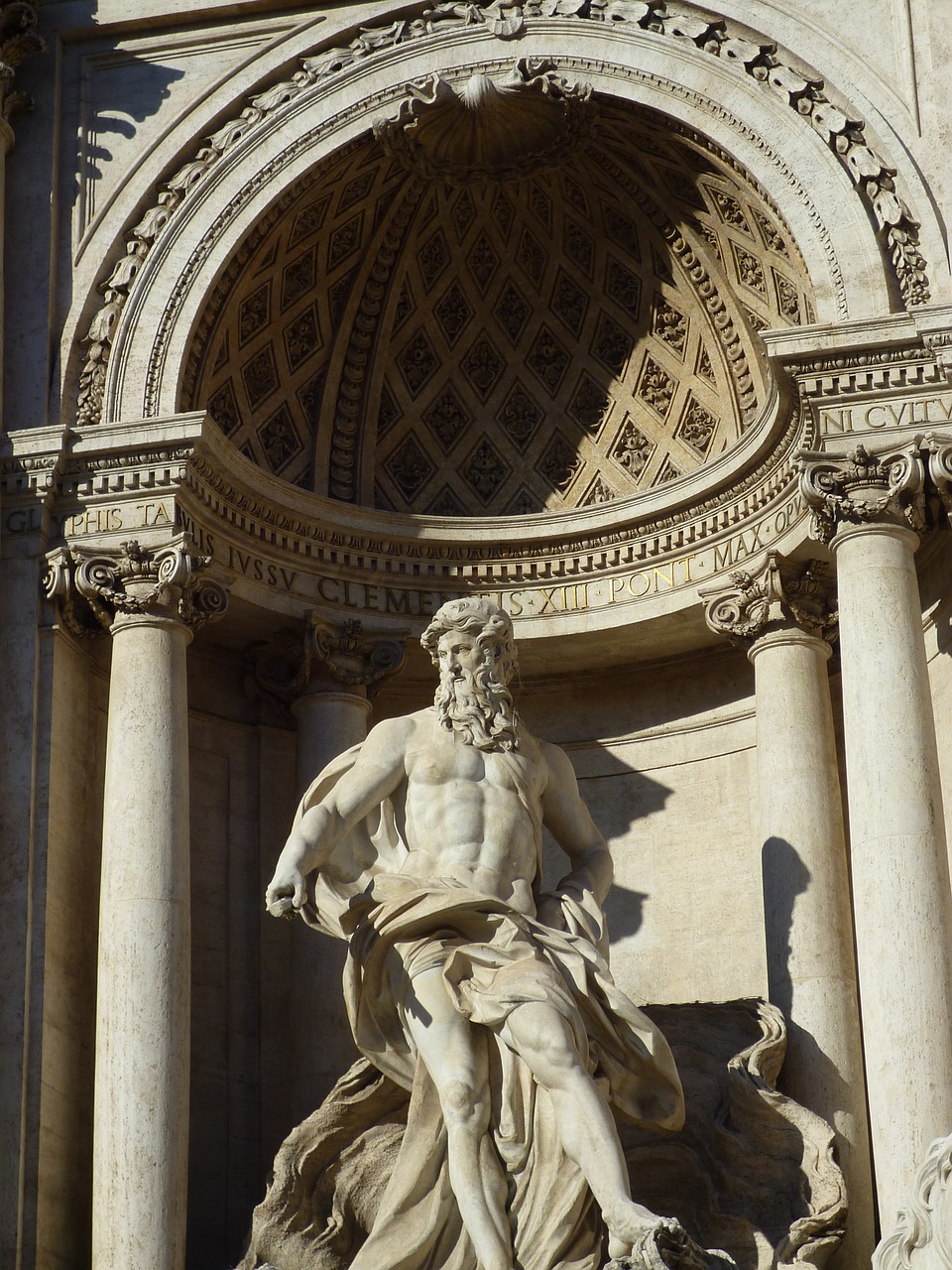 Roma, Statula, Trevi Fontanas, Nemokamos Nuotraukos,  Nemokama Licenzija