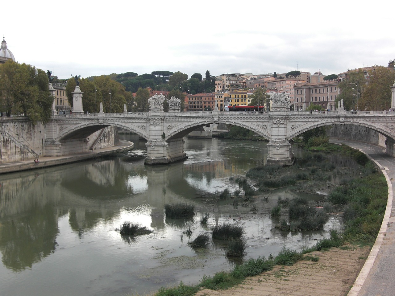 Roma, Italy, Tiber, Upė, Fiume Tevere, Tiltas, Nemokamos Nuotraukos,  Nemokama Licenzija
