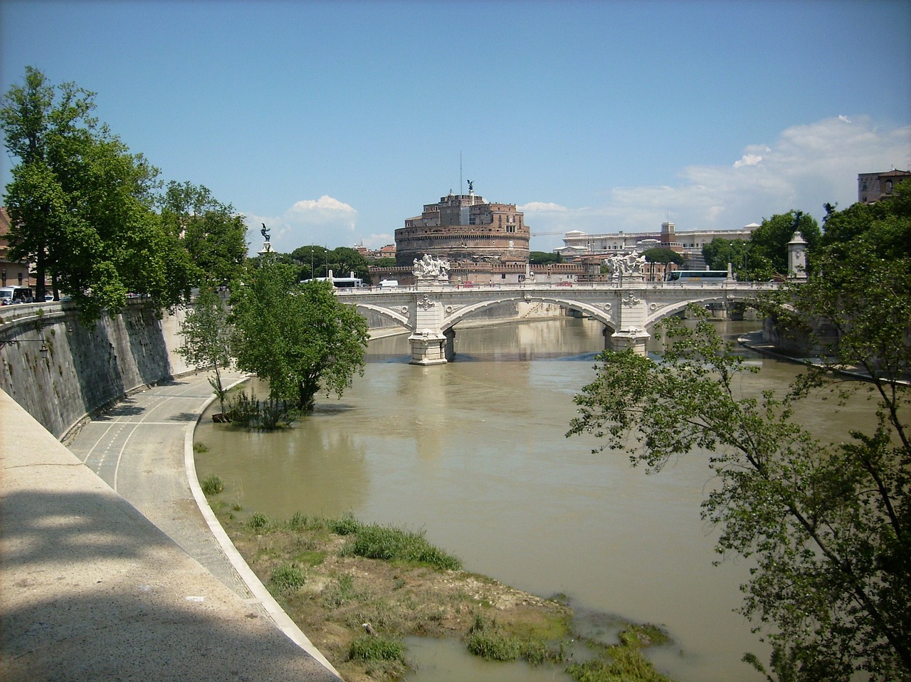 Roma, Italy, Pastatas, Tiber, Castel Santangelo, Nemokamos Nuotraukos,  Nemokama Licenzija