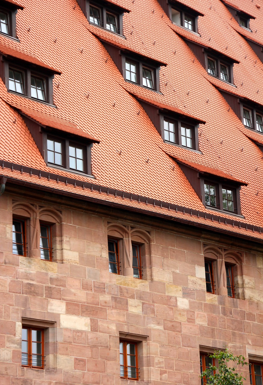 Stogas, Vokietija, Dormer, Miestas, Architektūra, Niurnbergas, Bažnyčia, Ornamentas, Santūra, Kraštovaizdis