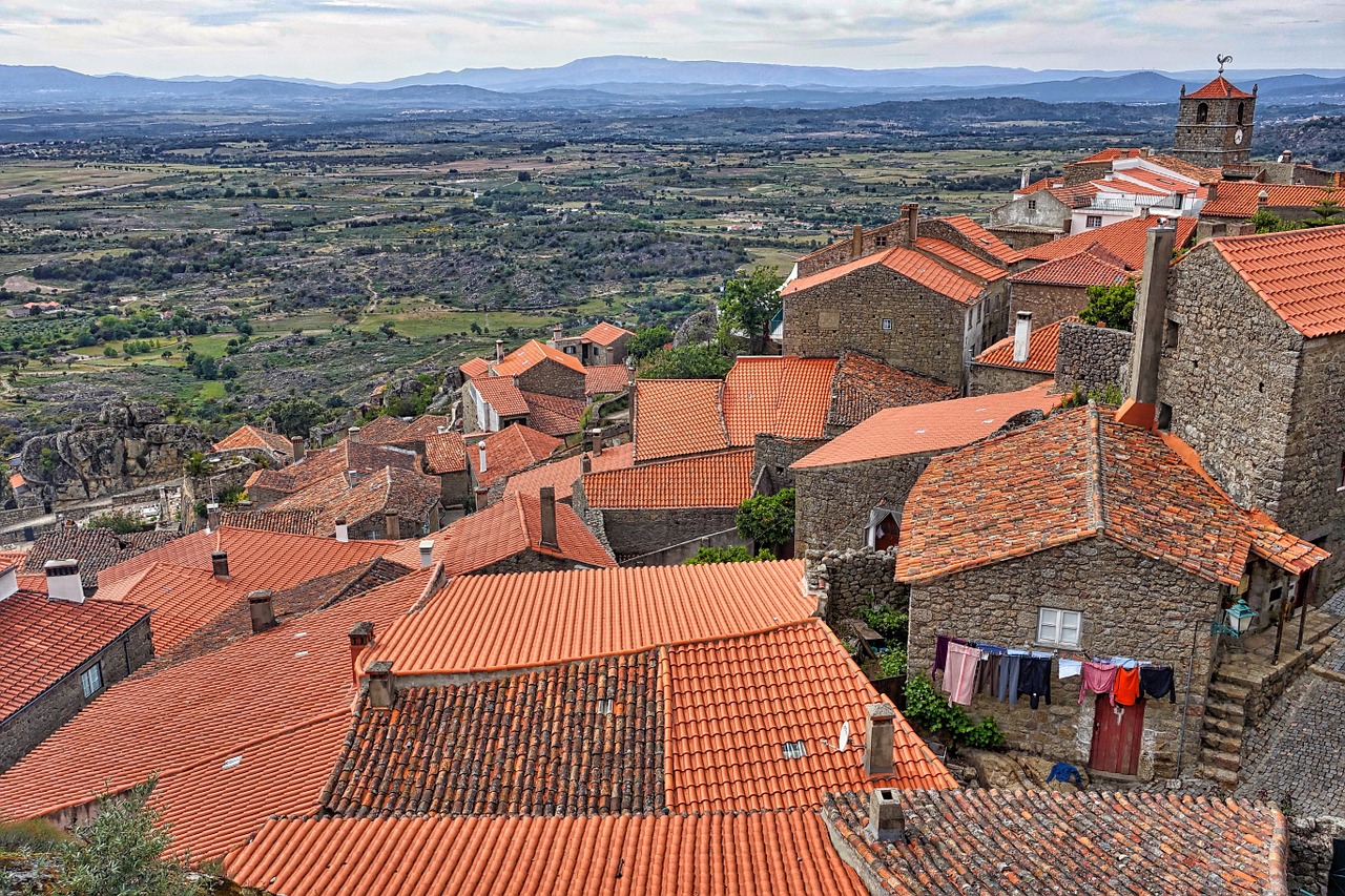 Stogas, Plytelės, Raudona, Kaimas, Kraštovaizdis, Stogai, Viduržemio Jūros, Peizažas, Panorama, Nemokamos Nuotraukos