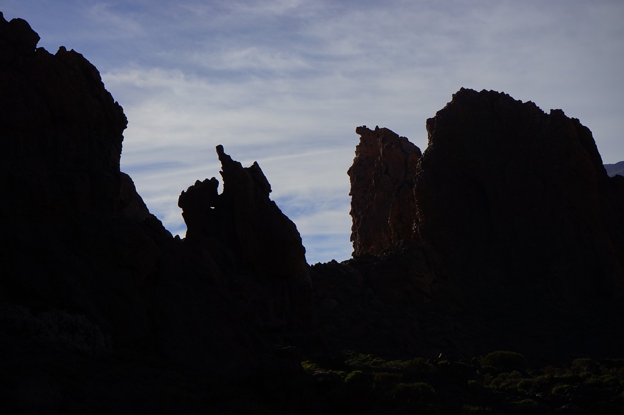 Roque De Garcia, Rokas, Uolienos Formacijos, Atgal Šviesa, Ucanca Lygis, Ucanca, Tenerifė, Kaldera, Skaityti Cañadas, Teide Nacionalinis Parkas