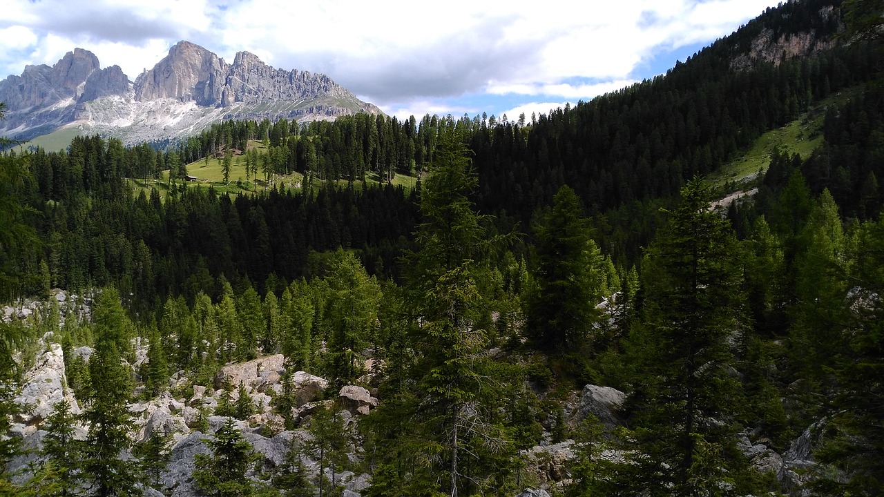 Rožių Sodas, Alpių, Uolos Masyvas, Kalnai, South Tyrol, Italy, Dangus, Rokas, Šventė, Mėlynas