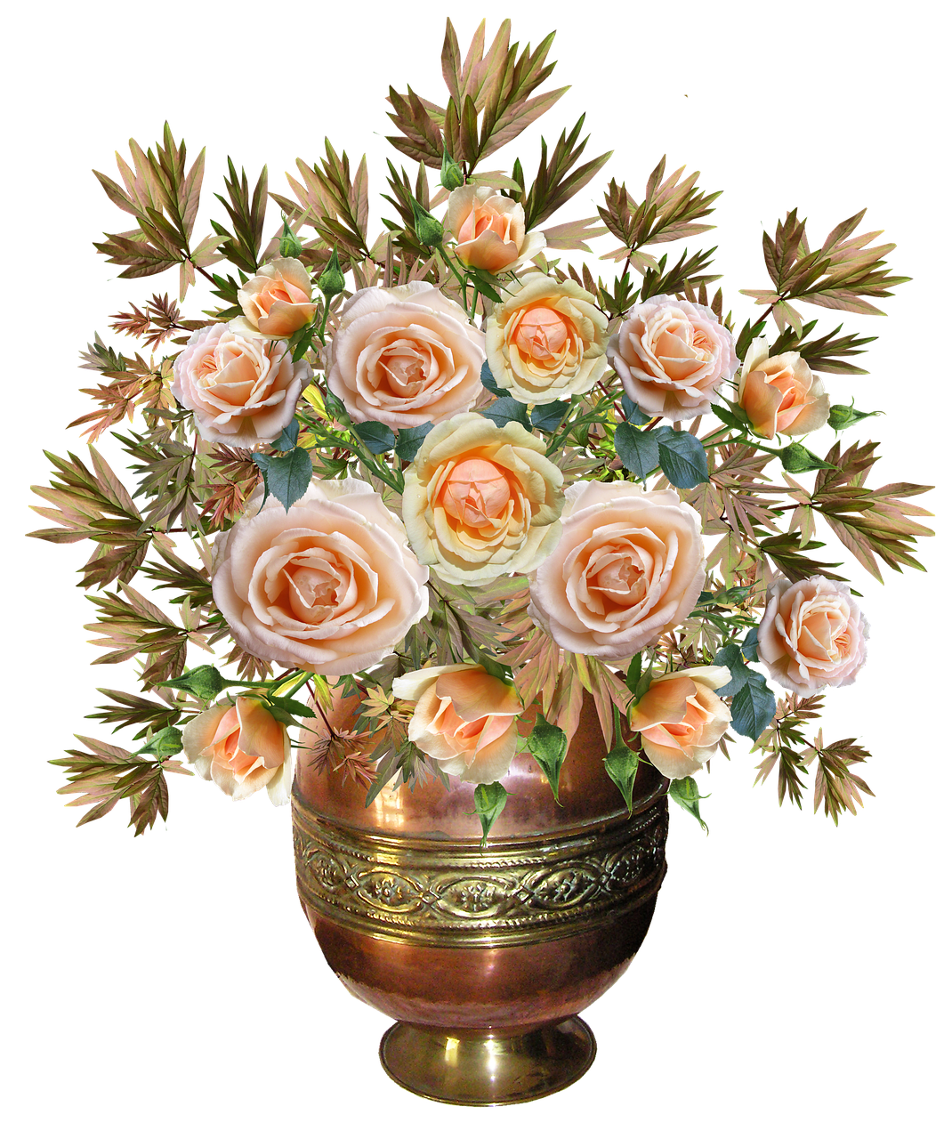 Rožės,  Išdėstymas Vario Vaza,  Gėlės, Nemokamos Nuotraukos,  Nemokama Licenzija