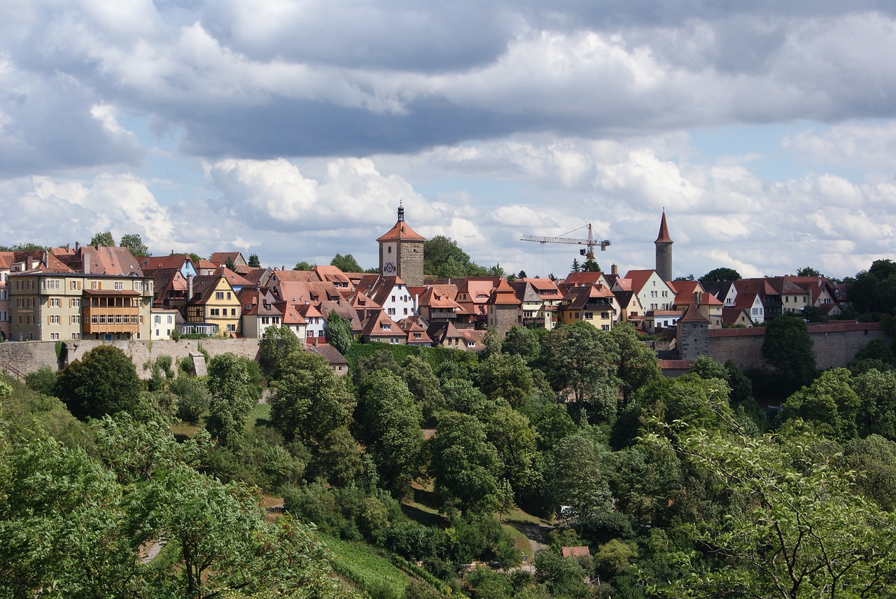 Rothenburg Ob Der Tauber, Kraštovaizdis, Miestas, Vokietija, Bavarian, Miestas, Turizmas, Nemokamos Nuotraukos,  Nemokama Licenzija