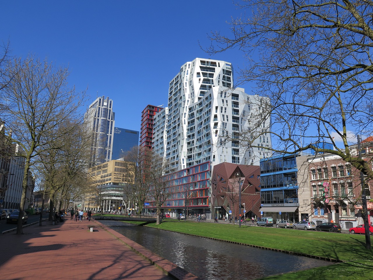 Rotterdam, Miesto Panorama, Miestas, Daugiaaukštis Pastatas, Architektūra, Nemokamos Nuotraukos,  Nemokama Licenzija
