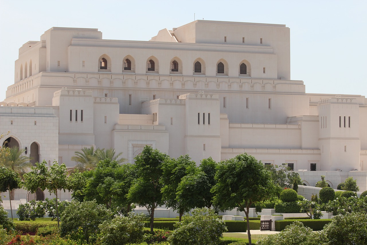Karališkasis, Opera, Mascatas, Oman, Viduryje, Rytus, Arabiškas, Architektūra, Kelionė, Turistinis