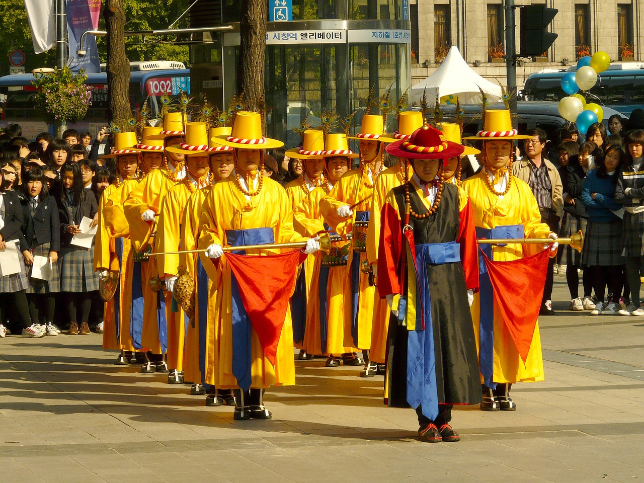 Karaliaus Apsaugos Keitimo Ceremonija, Deoksugung Rūmai, Korėja, Seulas, Šventė, Šventė, Paradas, Šventė, Vakarėlis, Tradicinis
