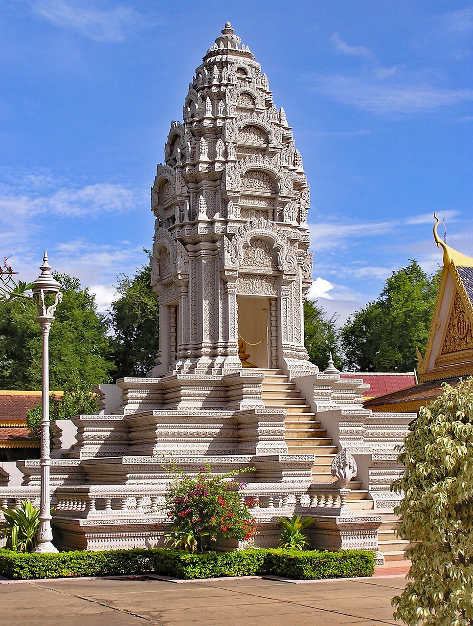 Karališkasis Rūmai, Sidabro Pagoda, Phnom Penh Kambodža, Asija, Širdies Susitraukimas, Šventykla, Tikėjimas, Religija, Budizmas, Rūmai