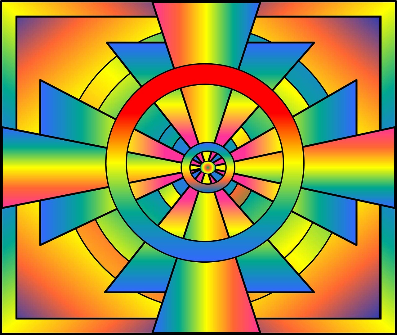 Roygbiv Spalvos, Spektras, Vaivorykštė, Spalvinga, Dizainas, Abstraktus, Spalva, Modelis, Nuostabus, Geometrinis