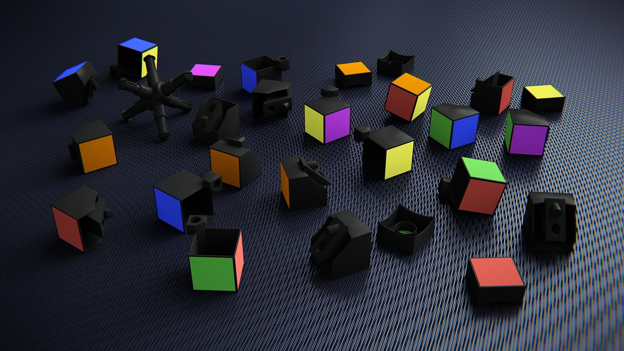 Rubiko Kubas, 3D, Sunaikintas, Daiktai, Nemokamos Nuotraukos,  Nemokama Licenzija