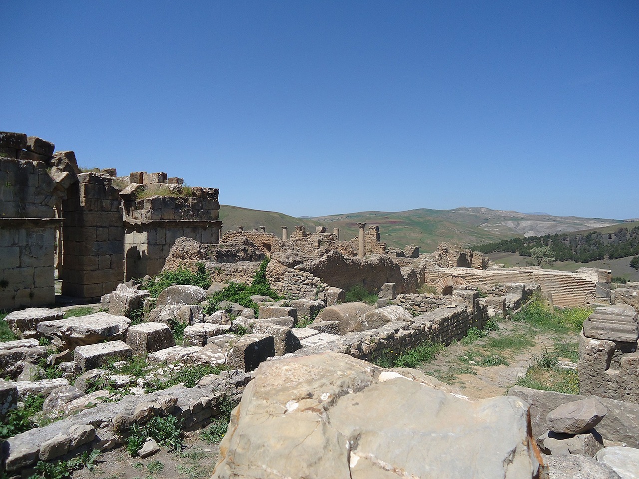 Sugadinti, Djemila, Caracalla, Romėnų, Senovės, Algeria, Afrika, Amžius, Paveldas, Senas