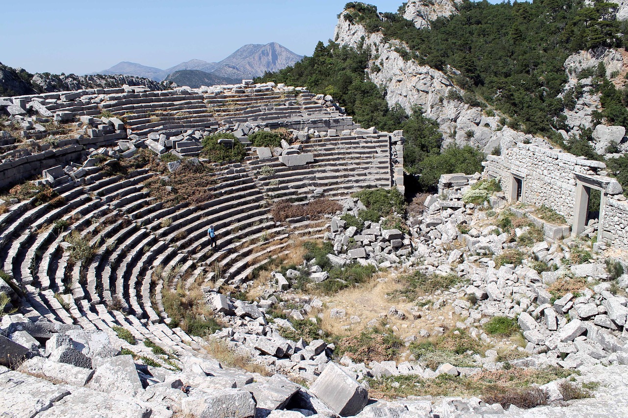 Griuvėsiai, Amfiteatras, Termessos, Nemokamos Nuotraukos,  Nemokama Licenzija