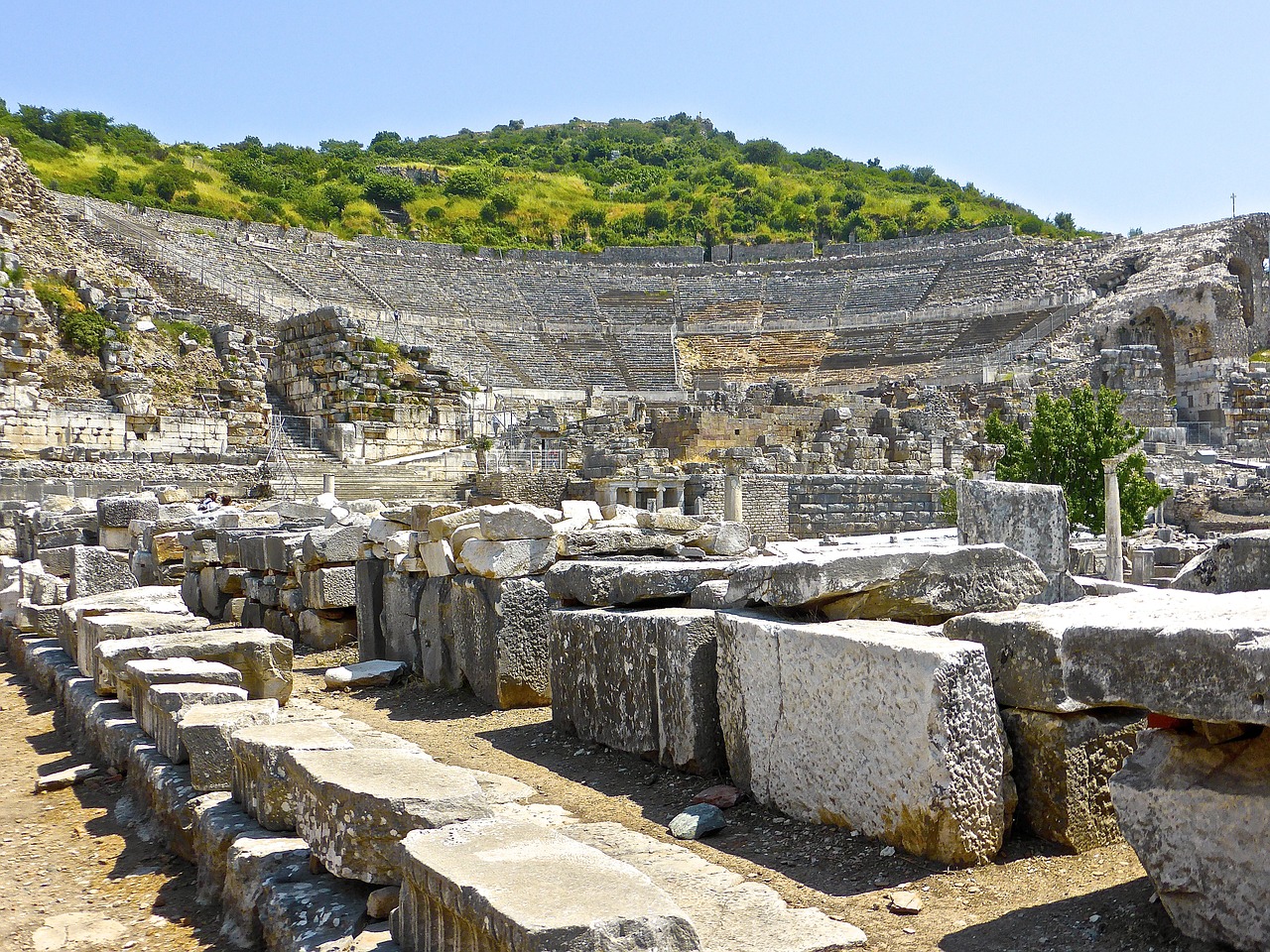 Griuvėsiai, Amfiteatras, Senovės, Turkija, Orientyras, Architektūra, Romėnų, Amfiteatras, Teatras, Civilizacija