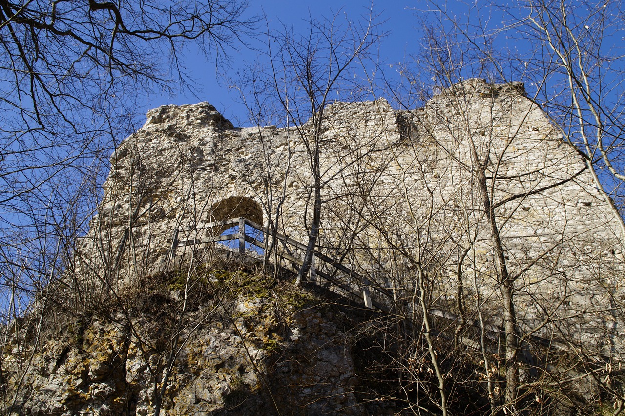 Rusenschloss, Sugadinti, Pilis, Siena, Mūra, Sublime, Dangus, Aukštas Aukščiau, Žygiai, Žygis