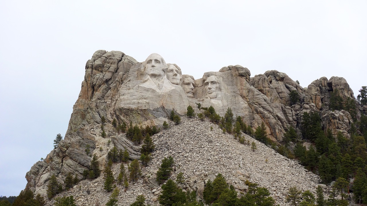Rushmore, Prezidentai, Rašmoro Kalnas, Paminklas, Amerikietis, Skulptūra, Nacionalinis Paminklas, Granitas, Pietinė Dakota, Džordžas Vašingtonas