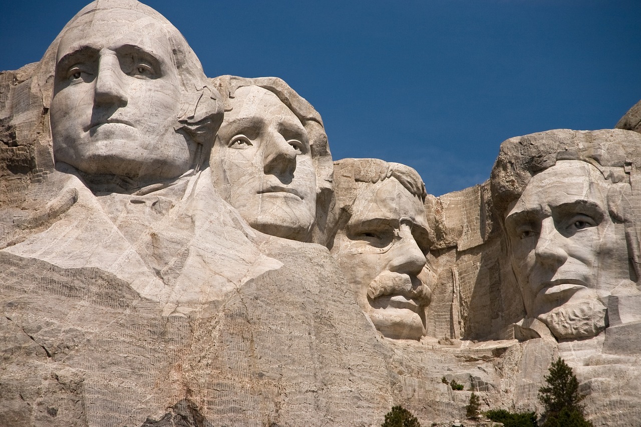 Rushmore, Paminklas, Nacionalinis, Dakota, Vašingtonas, Paminklas, Skulptūra, Amerikietis, Usa, Žinomas