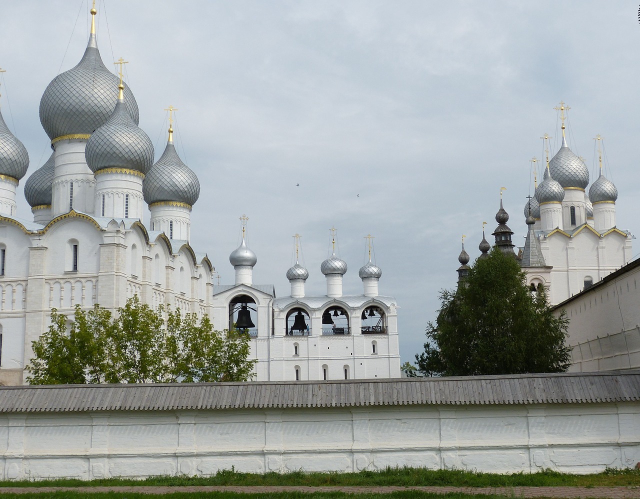 Rusija, Rostovas, Auksinis Žiedas, Vienuolynas, Tikėjimas, Ortodoksas, Religija, Rusų Ortodoksų Bažnyčia, Kupolas, Bažnyčia