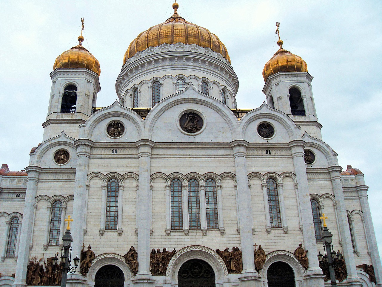 Rusija, Moscow, Katedra, Gelbėtojas, Bokštas, Svogūnėliai, Kupolas, Fasadas, Architektūra, Ortodoksas