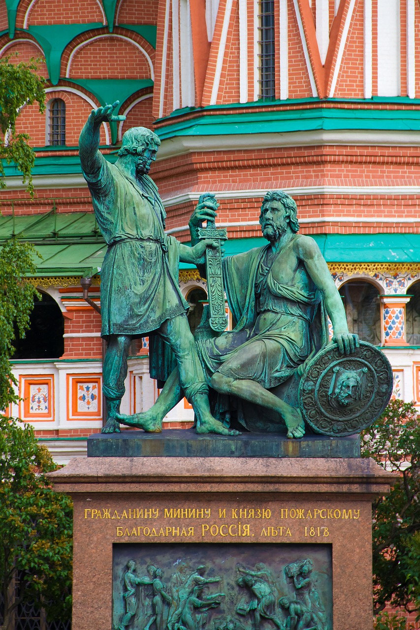 Rusija, Moscow, Raudonas Kvadratas, Paminklas, Minin, Pozharsky, 1818, Turizmas, Skulptūra, Nemokamos Nuotraukos