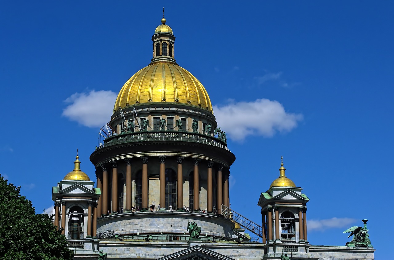 Rusija, Sankt Peterburgas, Katedra, Kupolas, Ortodoksas, Žibintas, Svogūnėlių Stogas, Aukso Kupolai, Religija, Architektūra