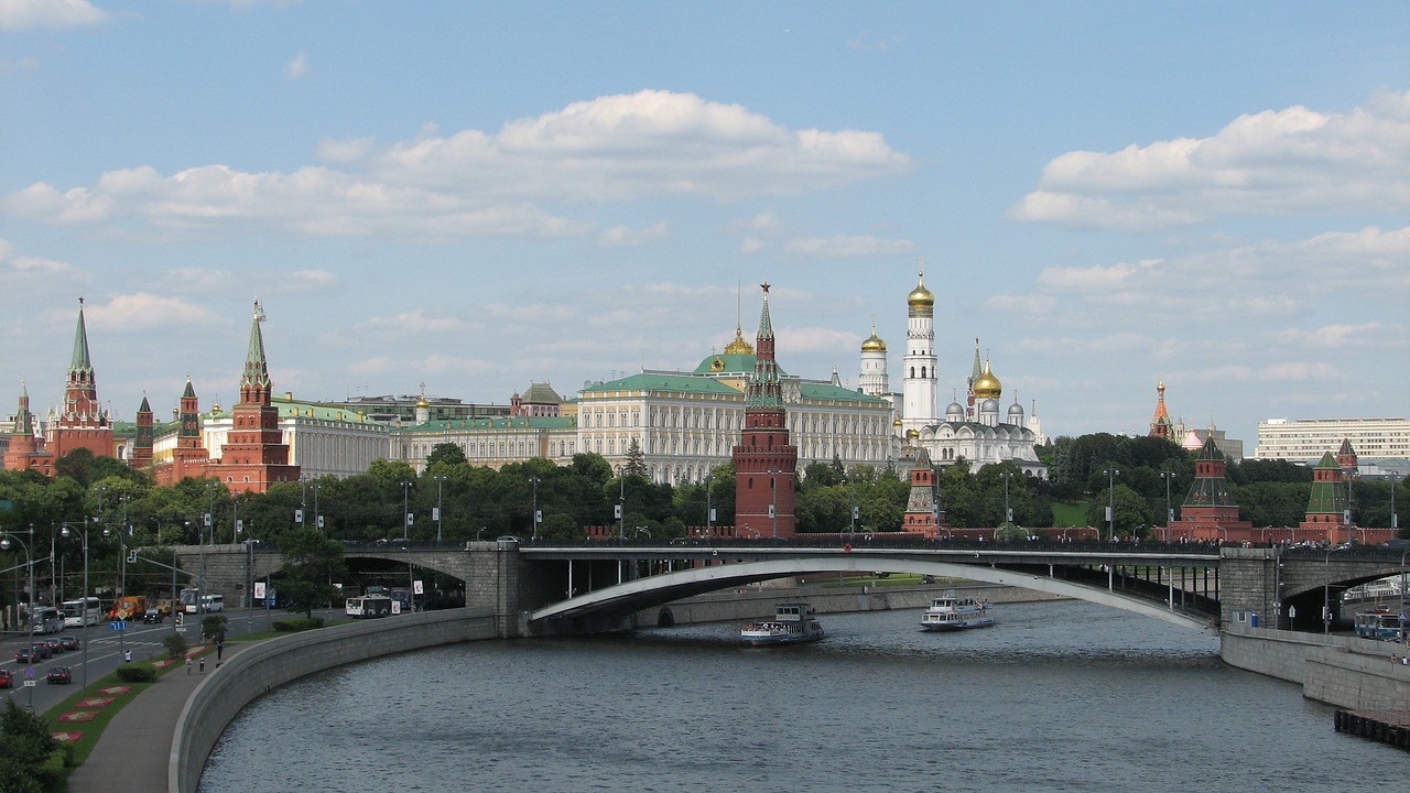 Rusija, Moscow, Kremlius, Panorama, Vaizdas, Upė, Tiltas, Nemokamos Nuotraukos,  Nemokama Licenzija