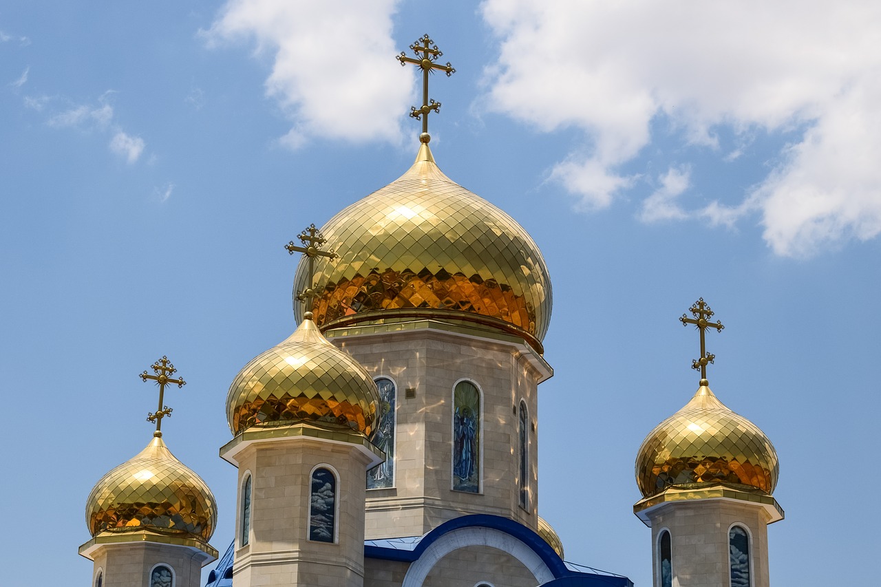 Rusų Bažnyčia, Kupolas, Auksinis, Architektūra, Religija, Ortodoksas, Tamassos Vyskupas, Episkopija, Kipras, Krikščionybė