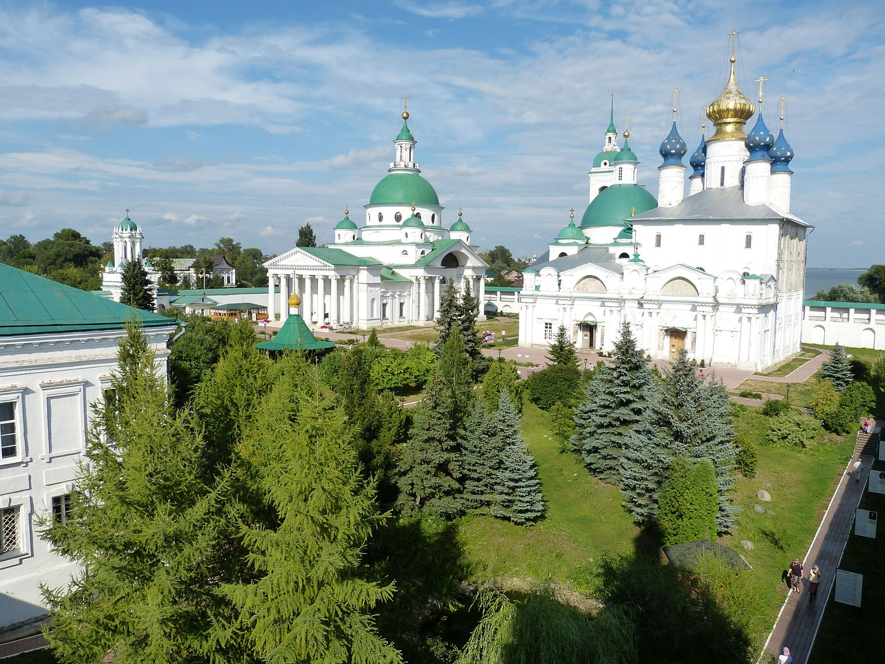 Rusų Ortodoksų Bažnyčia, Rostovas, Rusija, Auksinis Žiedas, Ortodoksas, Bažnyčia, Kupolas, Fasadas, Religija, Garbinimas
