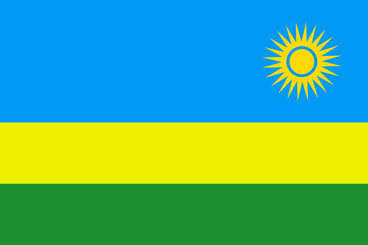 Ruanda, Vėliava, Nacionalinis, Šalis, Simbolis, Tauta, Rwandan, Ženklas, Afrika, Nemokama Vektorinė Grafika