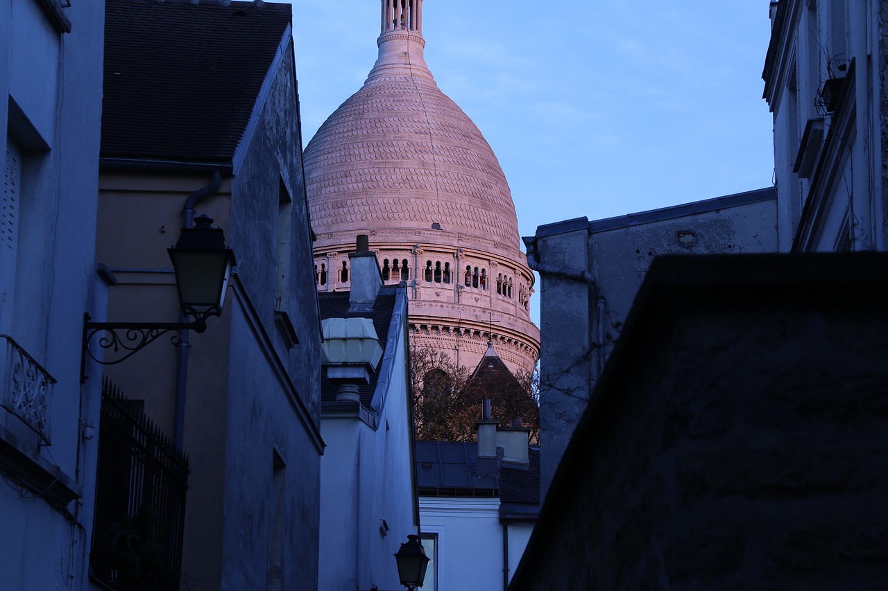 Sacrekoeuras, Paris, Gatvė, France, Prancūzų Kalba, Miesto, Europa, Montmartras, Miestas, Turizmas