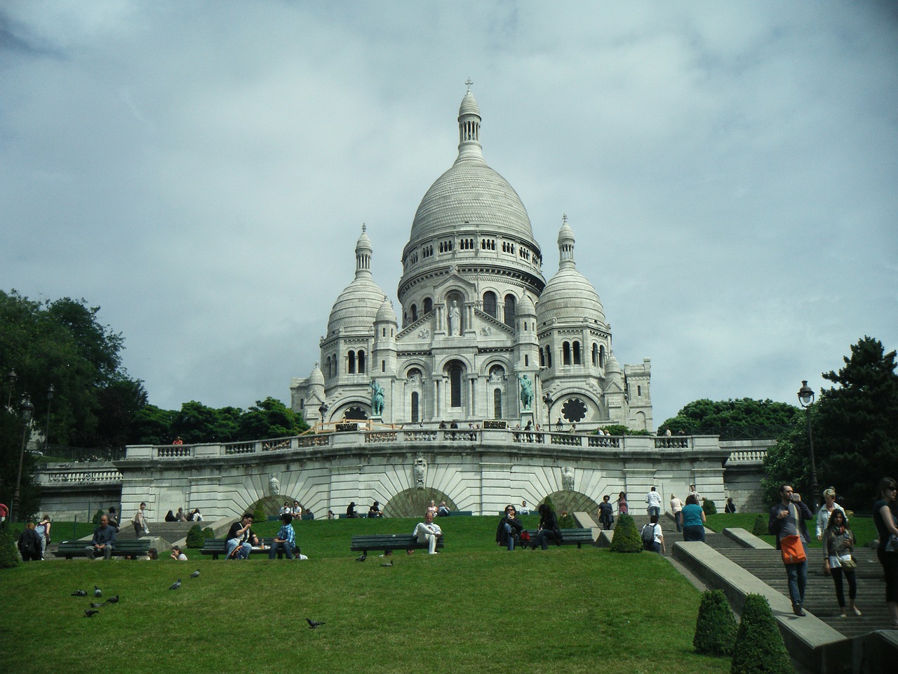 Sacrekoeuras, France, Paris, Šventykla, Bazilika, Religija, Kultūra, Krikščionybė, Parkas, Paminklas