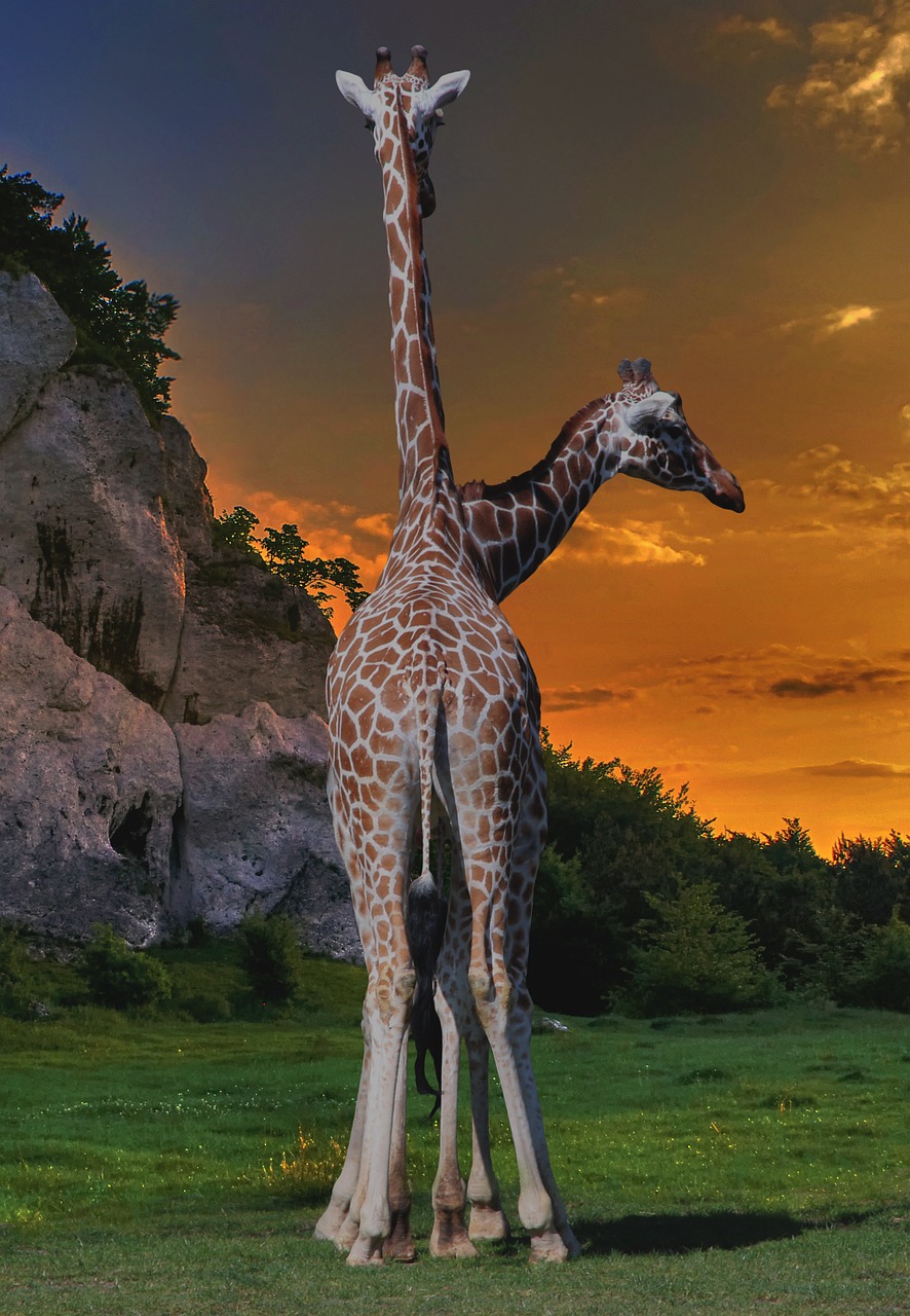 Safari, Žirafos, Galvos, Zoologijos Sodas, Afrika, Perspektyva, Nemokamos Nuotraukos,  Nemokama Licenzija