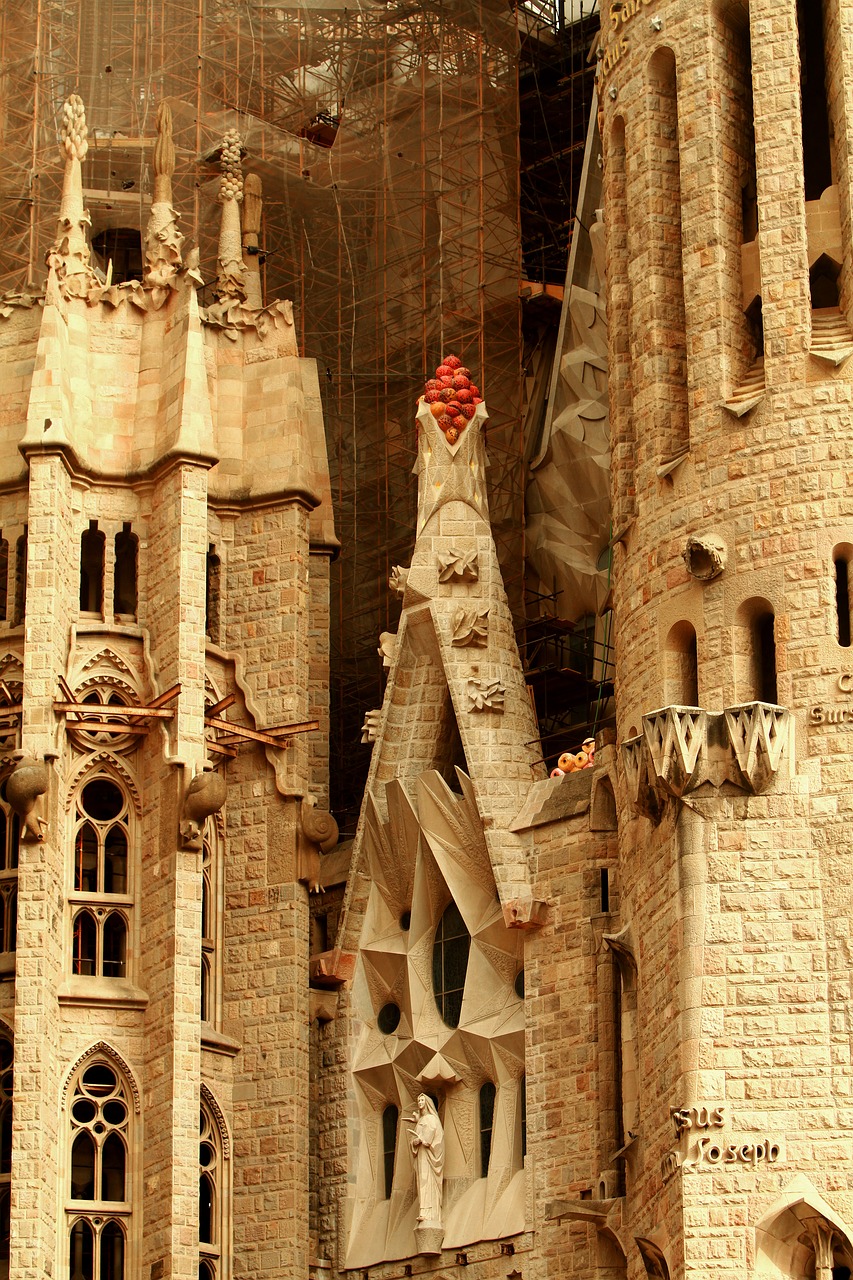 Sagrada Familia, Gaudi, Bažnyčia, Barcelona, Ispanija, Orientyras, Katedra, Europa, Architektūra, Katalonija