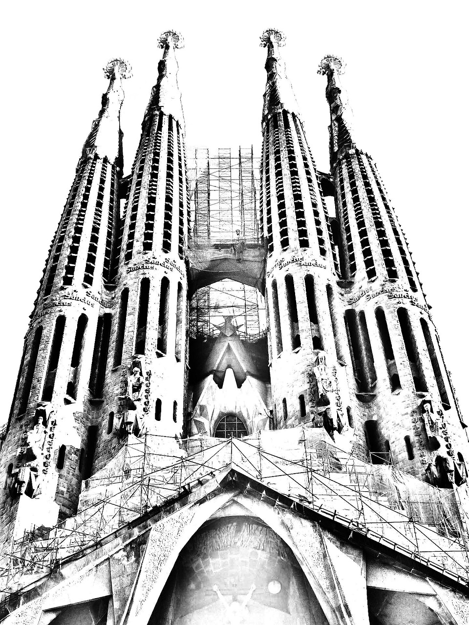 Sagrada Família, Barcelona, Architektūra, Ispanija, Gaudí, Statyba, Pastatas, Paminklas, Piešimas, Istoriniai Pastatai