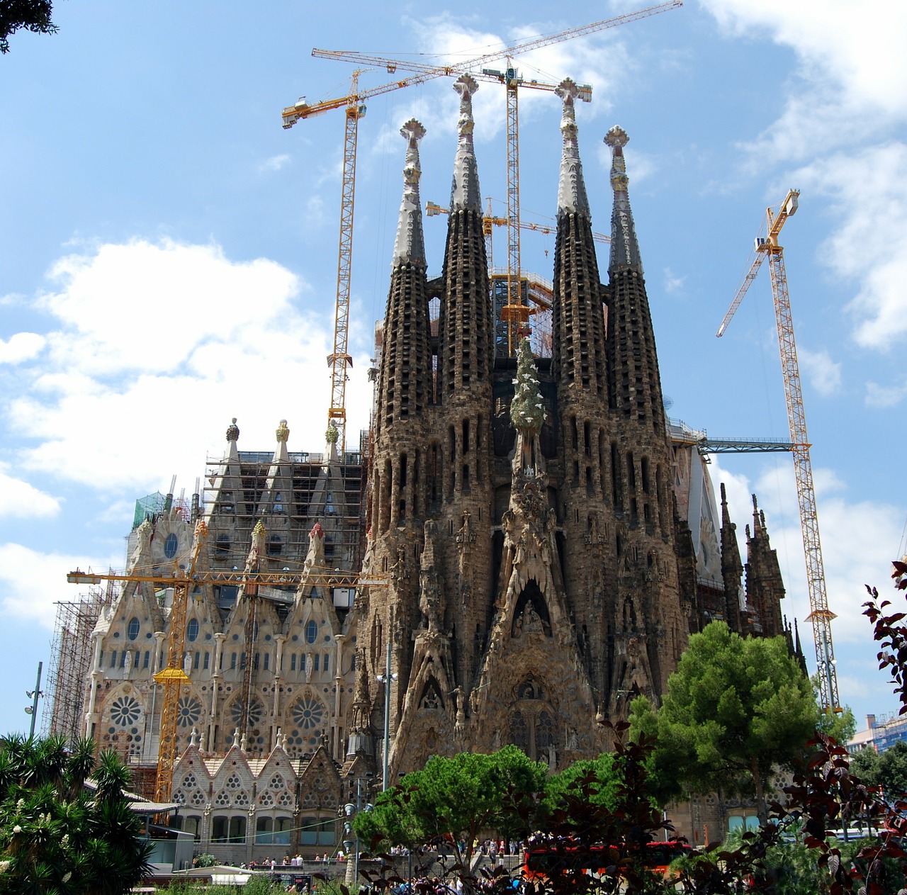 Sagrada Família, Katedra, Barcelona, Architektūra, Ispanija, Gaudí, Pastato Konstrukcija, Nemokamos Nuotraukos,  Nemokama Licenzija