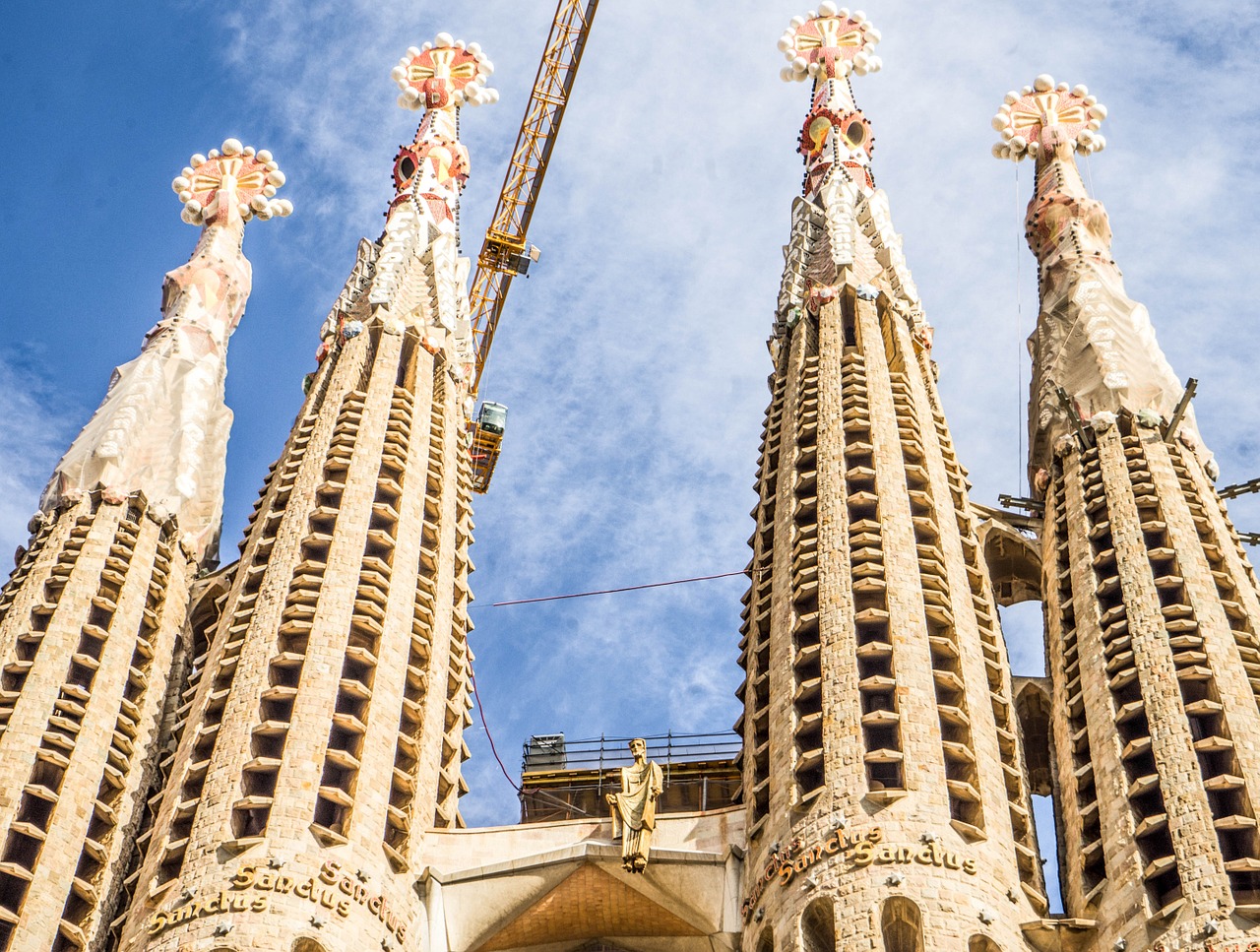 Sagrada Familia Katedra, Bokštas, Bažnyčia, Religija, Barcelona, Ispanija, Architektūra, Katalonija, Statyba, Europa