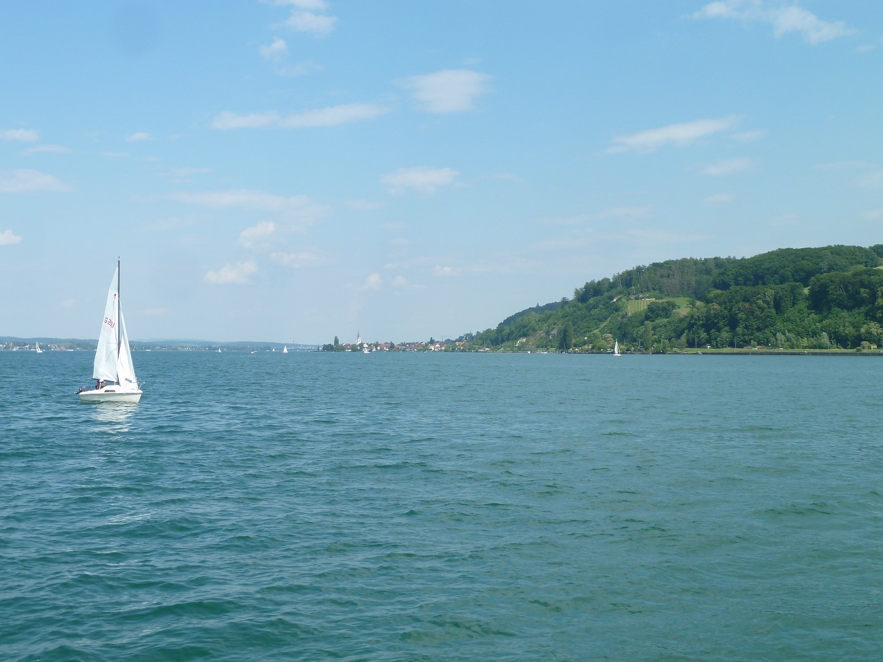 Buriu,  Ežero Konstanta,  Šveicarija,  Vanduo,  Vandens Sportas,  Vasara,  Mėlynas,  Thurgau,  Ežeras,  Gamta