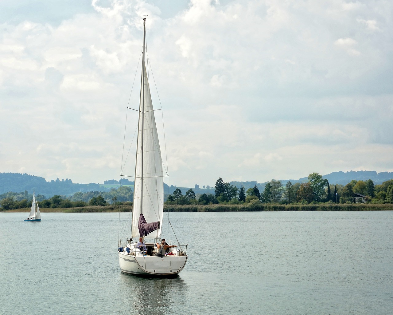 Burinė Valtis, Boot, Buriu, Ežeras, Vanduo, Vandens Sportas, Laisvalaikis, Šventė, Atsigavimas, Hobis