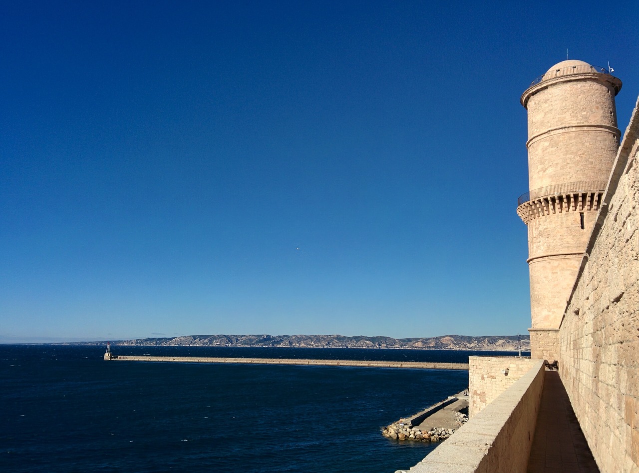 Saint Jean, Marseille, Pilis, Fortas, Jūra, Architektūra, Senas, Viduržemio Jūros, Orientyras, Jean