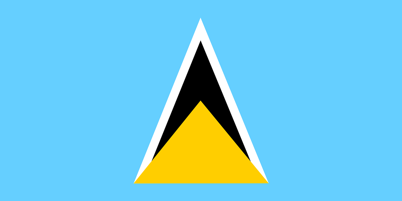 Saint Lucia, Vėliava, Nacionalinis, Simbolis, Tauta, Šalis, Karibai, Sala, Nemokama Vektorinė Grafika, Nemokamos Nuotraukos