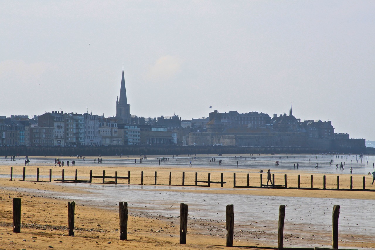 Saint Malo, Jūra, Vandenynas, Brittany, Sillon Paplūdimys, Nemokamos Nuotraukos,  Nemokama Licenzija