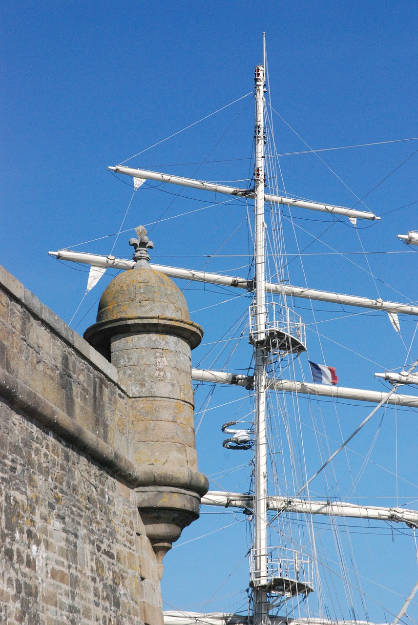 Saint Malo, Pylimas, Laivo Stiebas, Mėlynas Dangus, Nemokamos Nuotraukos,  Nemokama Licenzija