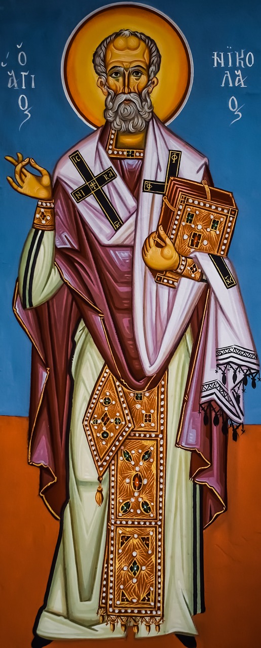Saint Nicholas,  Agios Nikolaos,  Religija,  Tapyba,  Ikonografija,  Bažnyčia,  Bizantijos,  Stilius,  Paralimni,  Kipras