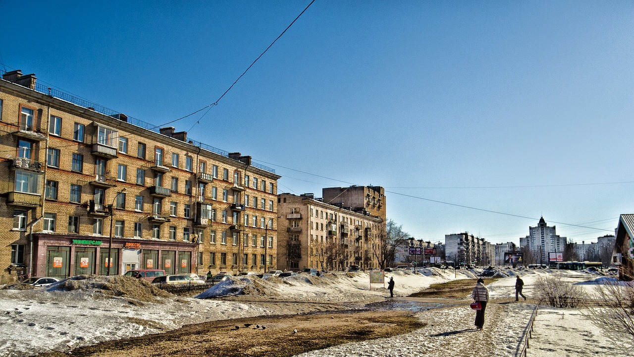 Sankt Peterburgas, Rusija, Pastatai, Panorama, Architektūra, Miestas, Miestai, Žmonės, Vaikščioti, Žiema