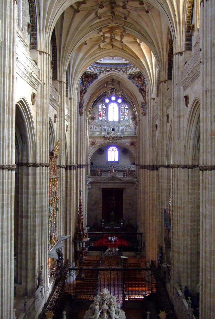 Salamanca, Ispanija, Katedra, Viduje, Architektūra, Bažnyčia, Nemokamos Nuotraukos,  Nemokama Licenzija