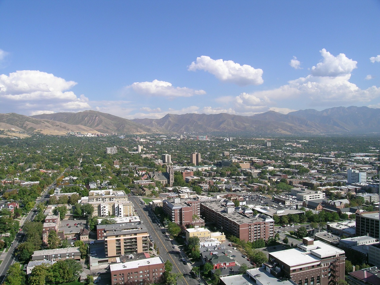 Salt Lake Miestas, Miestas, Centro, Utah, Miesto, Panorama, Nemokamos Nuotraukos,  Nemokama Licenzija